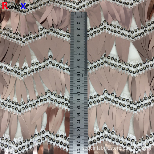 Multifunctional Teal Sequin Fabric For Wholesales